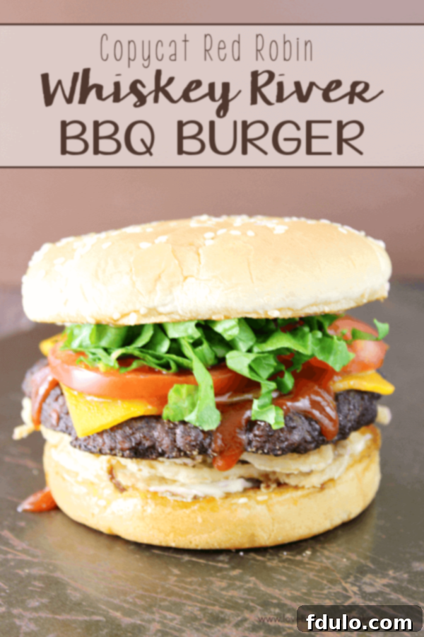 Copycat Red Robin Whiskey River BBQ Burger