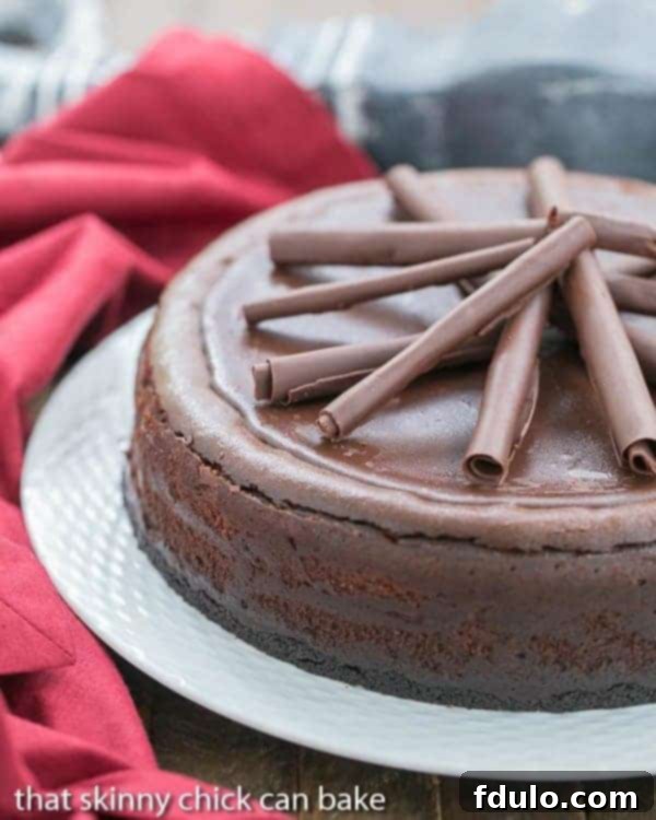 Triple Chocolate Cheesecake | A dreamy, chocolate lover's dessert!