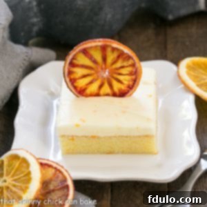 A vibrant Orange Cake with Cream Cheese Frosting, ready to be served or photographed.