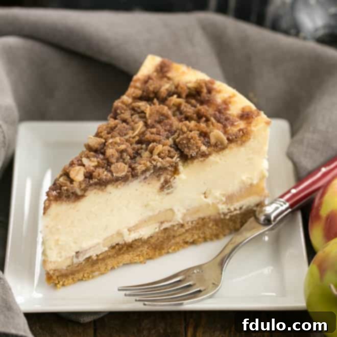 20 Must Try Fall Recipes 16 Apple Crisp Cheesecake
