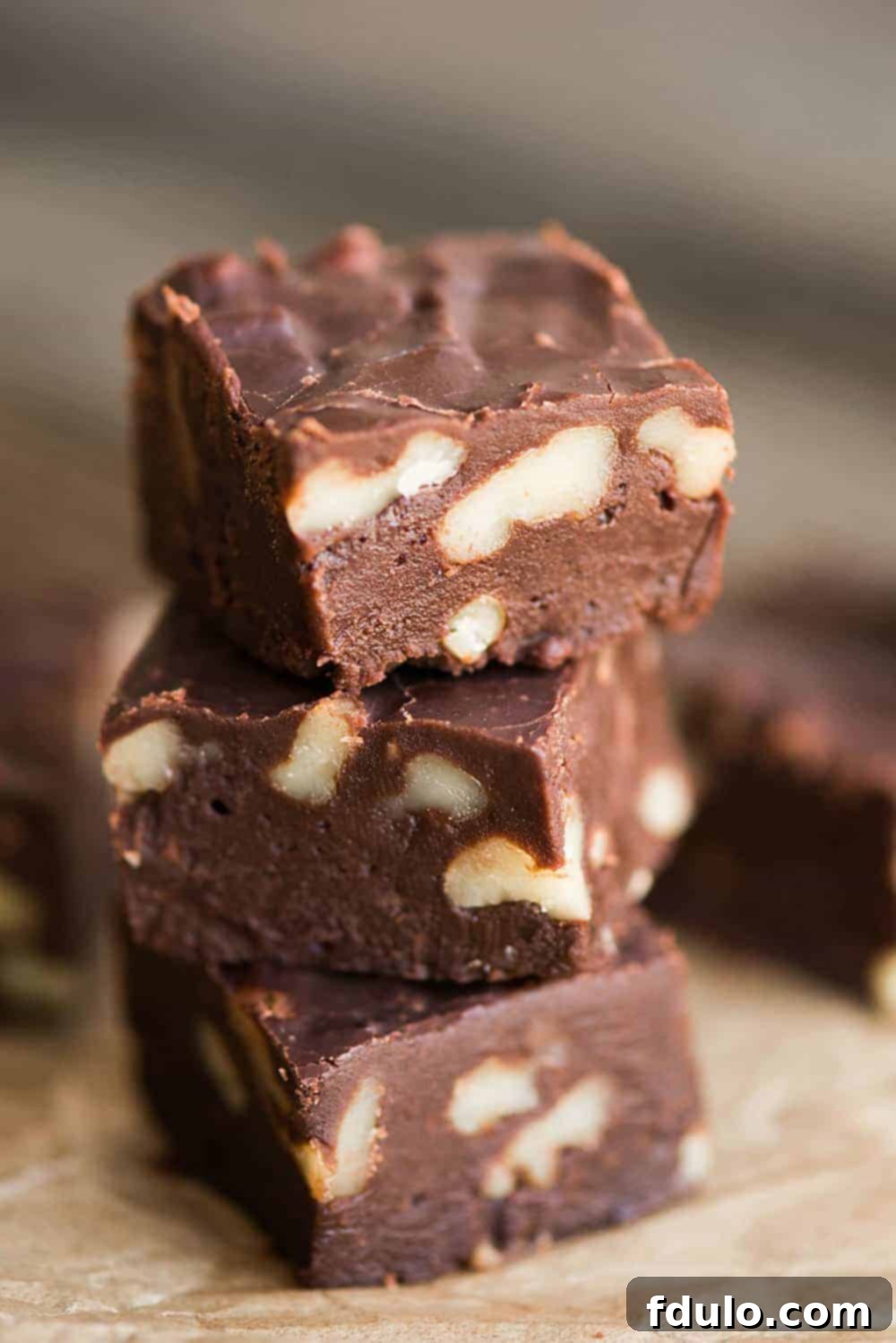 5 Minute Fudge, a quick and easy homemade fudge recipe that's perfect for last-minute holiday treats.