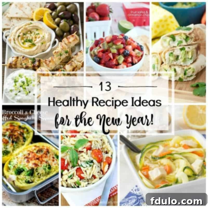 A vibrant selection of healthy meals, including salads, grilled chicken, and fresh produce, perfect for new year resolutions and clean eating.