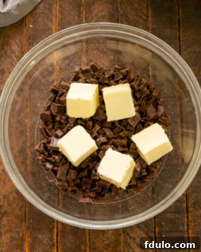 Fudgy Brownies Step 1.