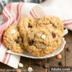 Triple Threat Oatmeal Cookies - Chewy, buttery and full