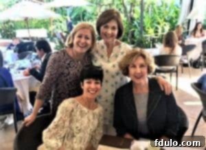 Friends enjoying a meal in West Palm Beach