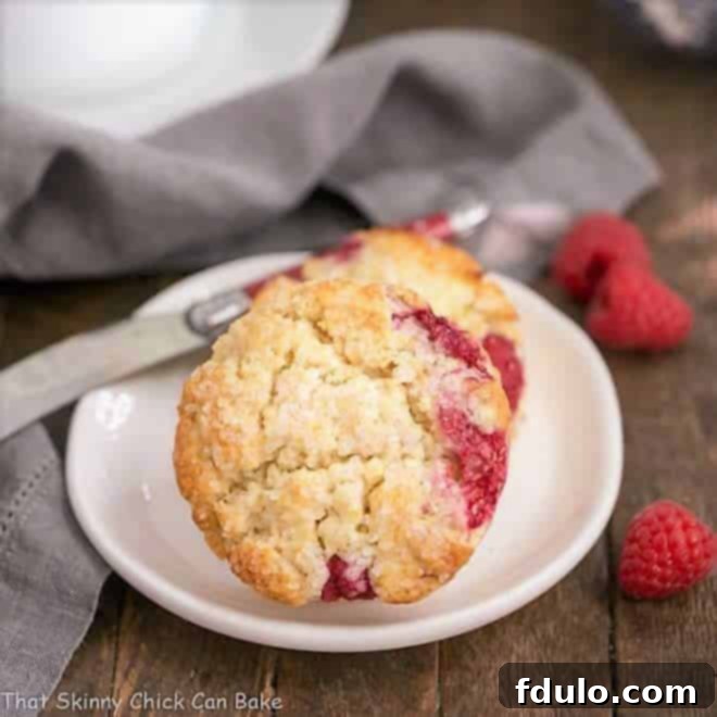 Delicious Raspberry Cream Scones, golden and inviting.