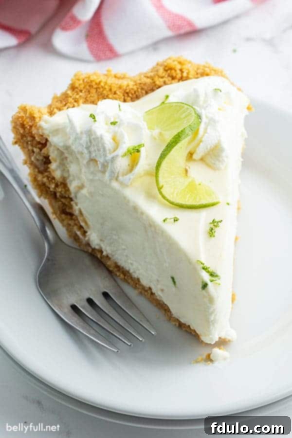 Easy 6-ingredient No-Bake Key Lime Pie, simple and delicious.