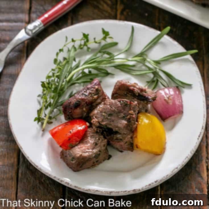 Lamb Kebabs served with a fresh Greek salad