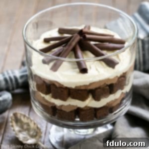 Decadent Fudgy Brownie Mousse Trifle 2 Fudgy Brownie Trifle with Chocolate Mousse
