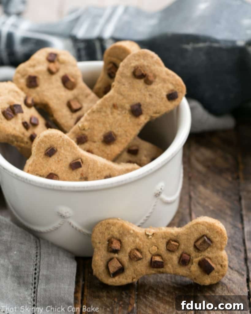 Peanut Butter Dog Bone Treats | Homemade dog snacks your pet will adore!