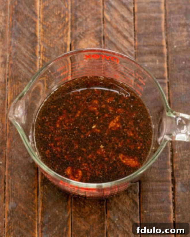 Step 1: Combine all marinade ingredients in a bowl.