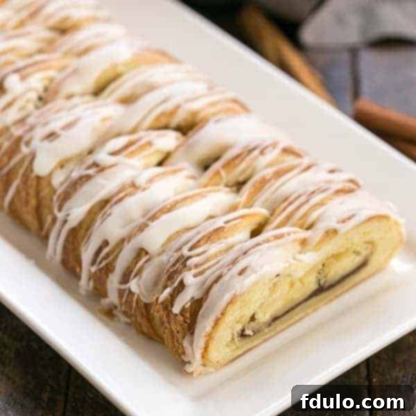 Braided Cinnamon Danish with Laminated Dough | An exquisite breakfast treat