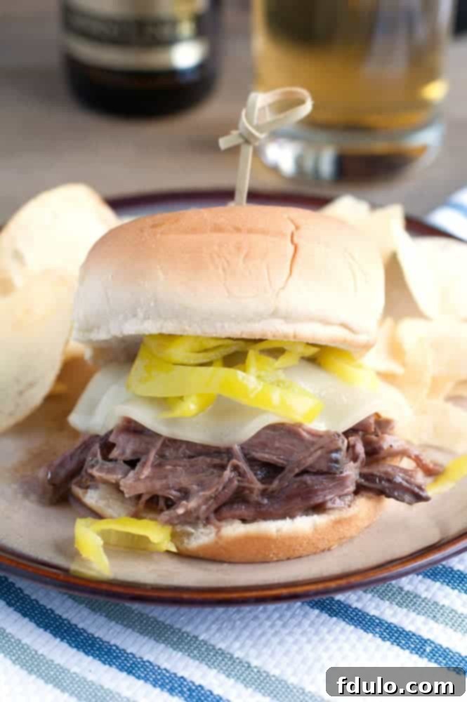 Slow Cooker Beer Beef Sliders