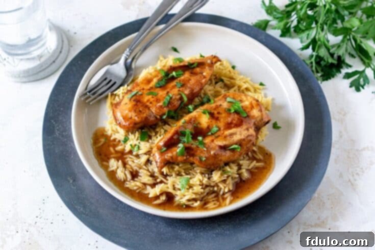 Slow Cooker Apple Balsamic Chicken