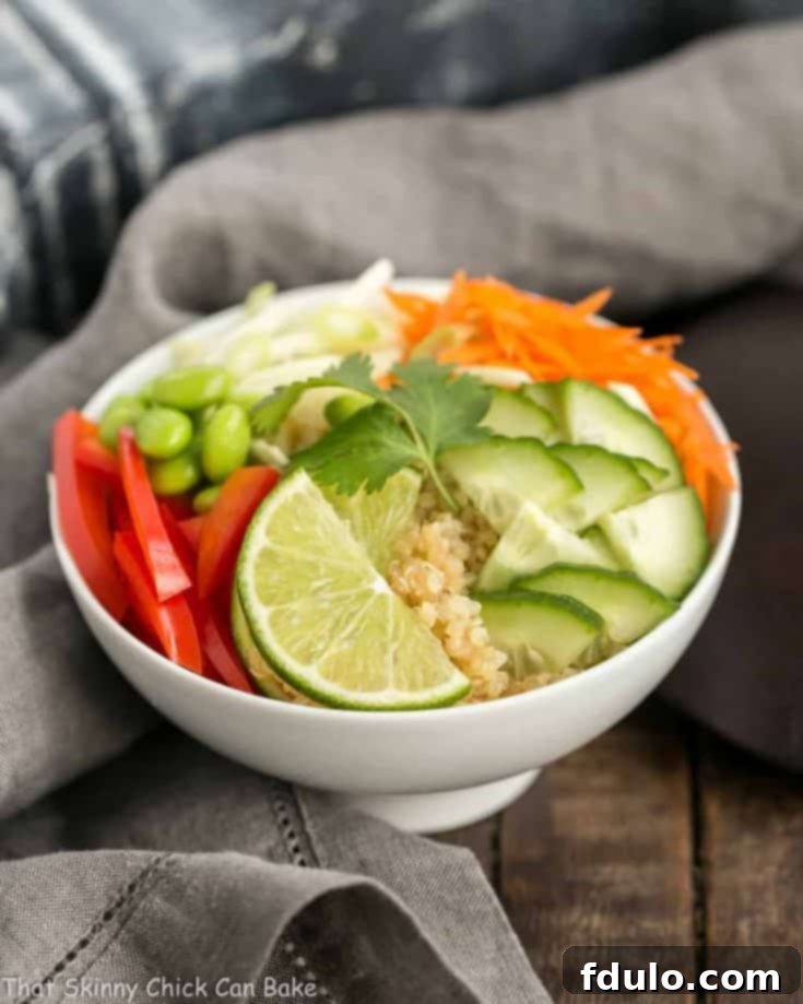 Thai Vegetable Quinoa Bowl | A healthy, flavor packed meal!