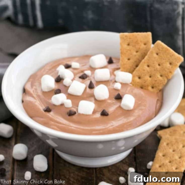 Easy S'mores Dessert Dip | Only 3 ingredients and everyone will ask for the recipe!