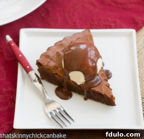 Chocolate Brownie Tart | That Skinny Chick Can Bake