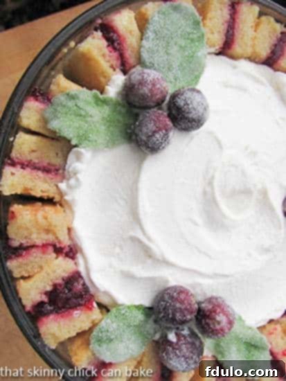 Cranberry Cognac Trifle - A Luxurious Holiday Dessert