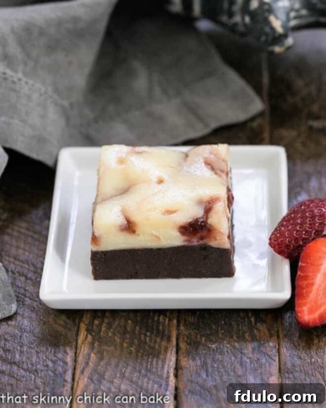 Strawberry Cheesecake Brownies