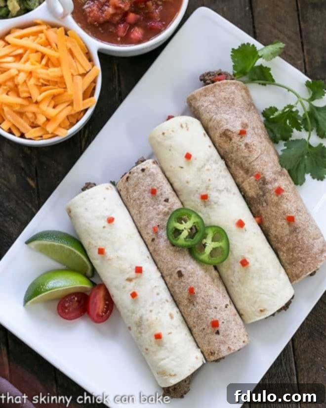 Soft Shell Tacos Step 4: A platter of finished soft shell beef tacos, ready to be served.