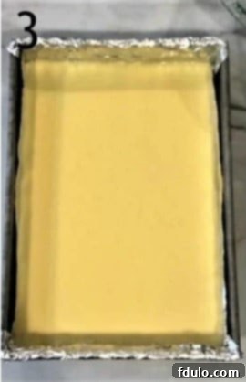 Cheesecake filling added to crust.